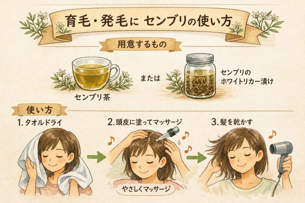 センブリの使い方｜育毛・発毛に